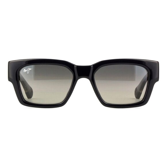 New MAUI JIM Kenui Black Polarised Square GS642 14 Sunglasses Women - Picture 2 of 6
